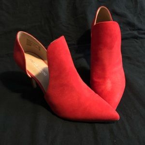 Bre Christian Siriano red loafer heels sz 12